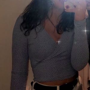 brandy wrap around top